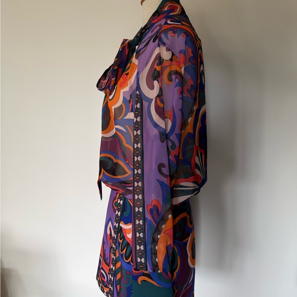 Zara Multicolor Swirl Patterned dress - Picture 2 of 6